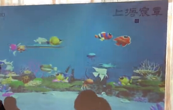 杭州远洋上塘宸章4D海洋馆3d魔法扫描鱼互动